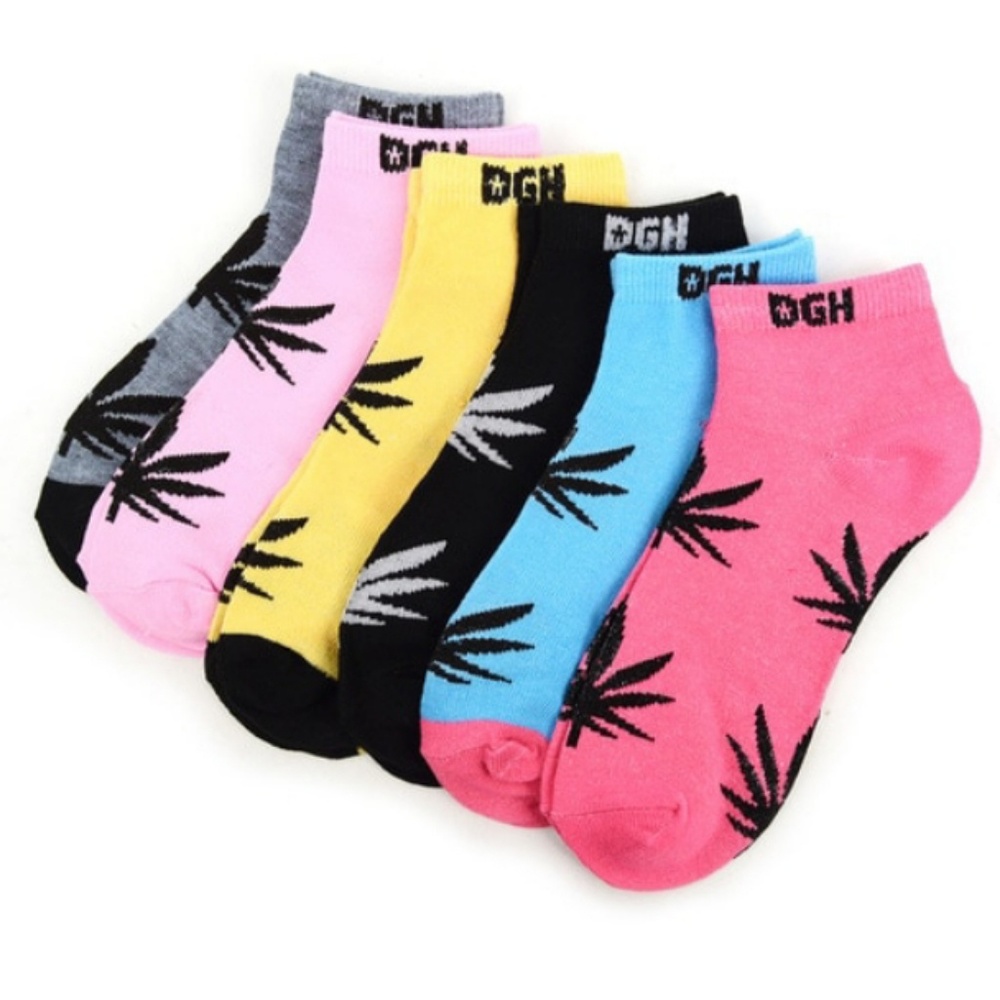 🌈LAST PK 🦄 6 pr CANNABIS weed stoner ankle socks - Picture 3 of 7